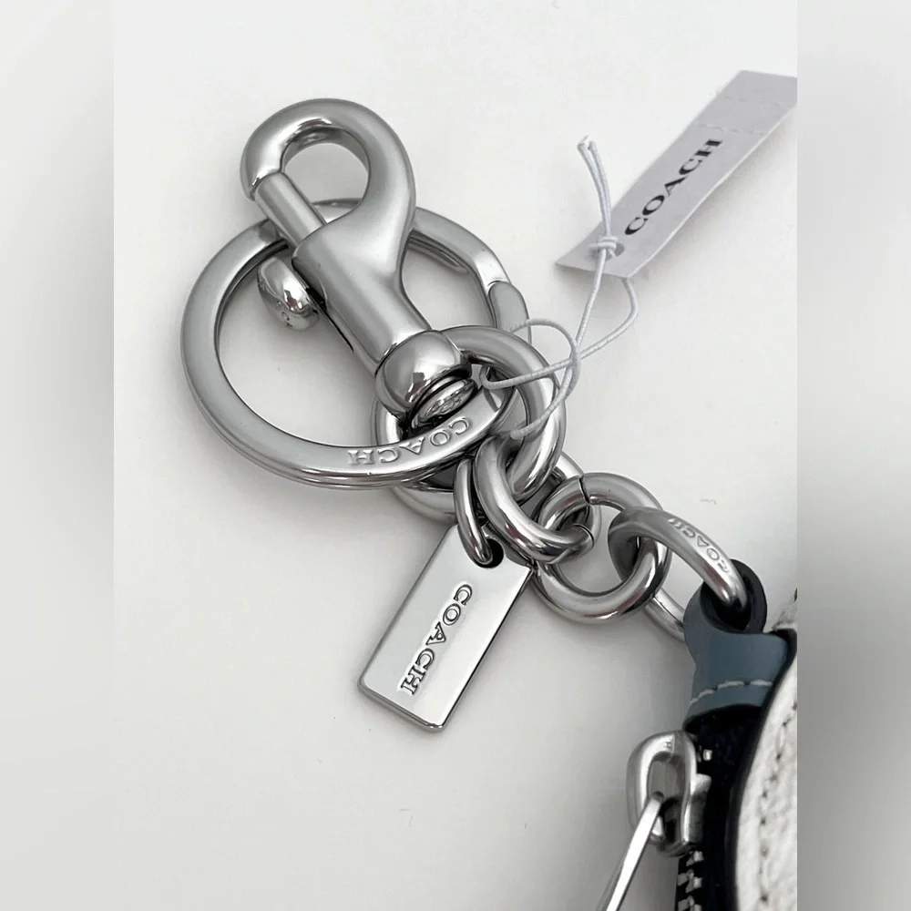 Coach Varsity Bag Charm Zipper Pouch
